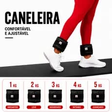 UNIDADE Preta Caneleira Tornozeleira Peso Academia Musculação Fitness 1KG 2KG 3KG 4KG 5KG Ajustável Funcional