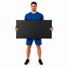 Colchonete Preto Fitness Academia Yoga Pilates Alongamento 90x40x3cm Reforçado Costura Dupla