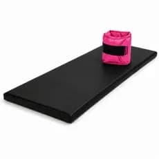 Treino Funcional Completo Colchonete Preto + Caneleiras Unidade Ajustáveis 1kg a 5kg Funcional