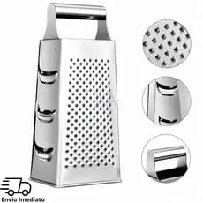 Ralador 4 Faces Aço Inox Legumes Fatiador Queijo