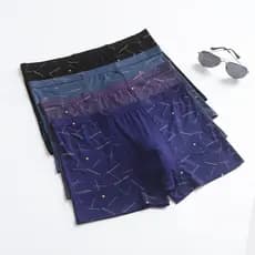 Pingkangle vendas diretas da fábrica impresso roupa interior masculina Modal confortável Boxer Briefs roupas masculinas