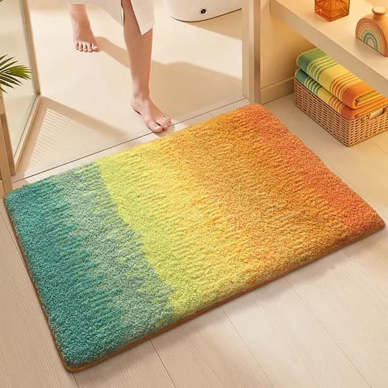 [Novo produto] tapete de banheiro doméstico porta do banheiro tapete antiderrapante absorvente de pé tapete de banheiro