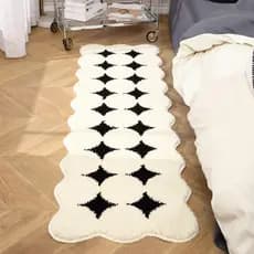 Quarto estilo creme tapete de cabeceira cobertor longo tapete cama principal pelúcia Bay janela tapete sofá mesa café