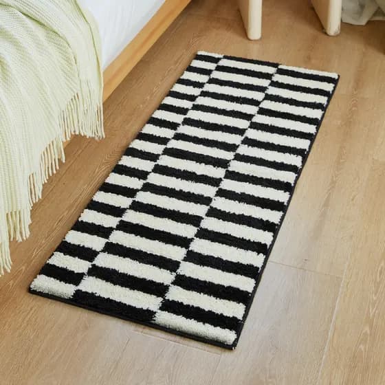 Estilo Medieval quarto tapete longo engrossado quarto cobertor de cabeceira banheiro forte absorvente pé tapete do banhe