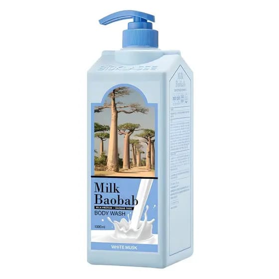 BIOKLASSE Leite Baobab Perfume Sabonete Líquido Almíscar Branco 500ml