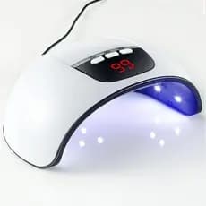 Lâmpada de manicure com cronometragem inteligente, contas de lâmpada LED, fonte de luz dupla, máquina de fototerapia de