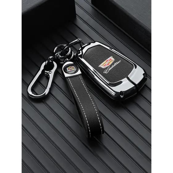 Adequado para 2023 cadillac xt5 chave capa cadillac três botões escudo fivela especial acessórios do carro 23 masculino