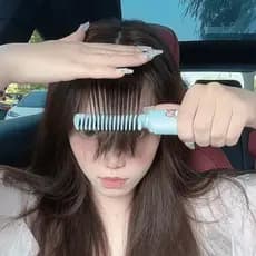 Genuíno sem fio encaracolado cabelo alisamento pente íon negativo não machuca o cabelo portátil senhoras dedicado Anti-e
