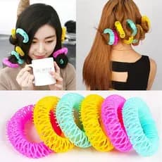 Onda grande Donut modelador de cabelo não machuca o cabelo preguiçoso Curling ferramenta útil dormir estilo ferramenta c