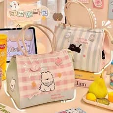 Bonito lancheira saco de almoço meninas crianças meninas escola almoço bolsa saco de isolamento saco de bolso saco de re