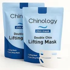 ChinologyChinMask - Máscara para Lifting de Queixo Duplo e Firmeza da Linha do Maxilar para Rosto e Pescoço (2)PC8O 2PBK