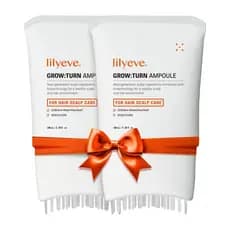 Sérum capilar lilyeveGROWTURN, com escova embutida, contém extrato de heartleaf para ativação, produto coreano para cuid