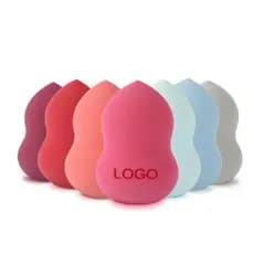 Não-látex beleza ovo cabaça gota de água puff molhado seco maquiagem puff multicolorido maquiagem ovo fornecimento diret