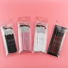 7 conjunto de pincéis de maquiagem portátil crina sombra escova de maquiagem dos olhos ferramenta de beleza escova de ol