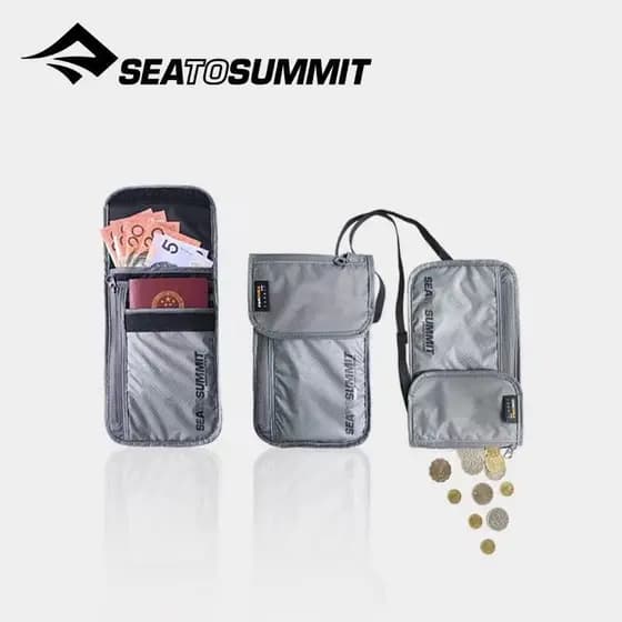 Porta-passaporte SeatoSummit Porta-bilhetes de viagem Bolsa para passaporte Bolsa de armazenamento multifuncional com bo