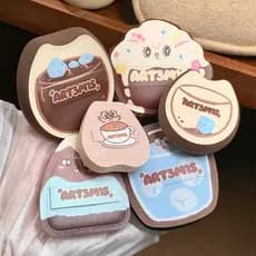 Bump Myth Coffee Series Puff Air Cushion Base líquida dedicada sem pó prensado maquiagem em pó solto