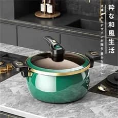 Panela de Micro pressão esmaltada japonesa, fivela não revestida, panela de pressão doméstica, panela de sopa, orelha du