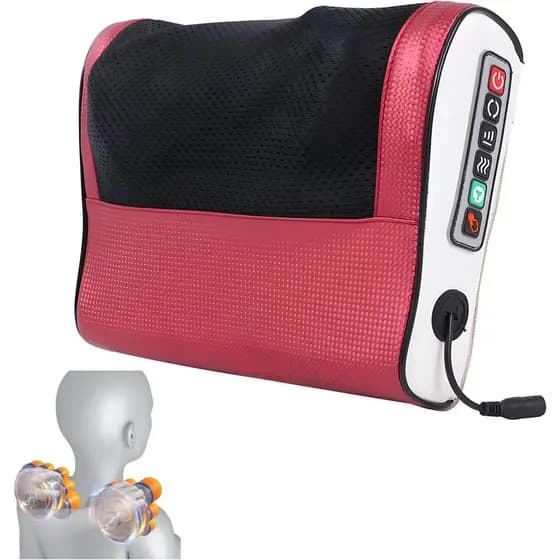 Massageador de pescoço multifuncional, recarregável e portátil, com três níveis de intensidade para os modos de terapia