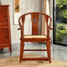 Susu mogno móveis mianmar jacarandá mogno anel cadeira conjunto de três peças Wang Shixiang estilo Ming Kirin anel cadei