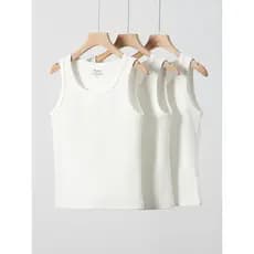 ((Compre um e ganhe outro!)Colete de algodão puro feminino primavera verão exterior usar alta elasticidade cinta interna