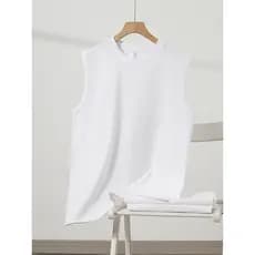 ((100% algodão Xinjiang) grosso impervoente pesado algodão colete masculino verão solto sem mangas camiseta colete espor