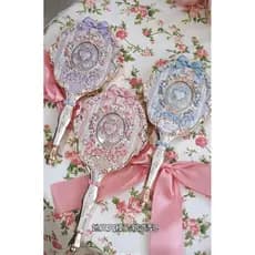 Flor sabe novos produtos Bonnie jardim espelho portátil atmosfera requintada mini estilo princesa