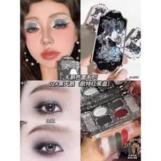 Flor sabe cisne Ballet paleta de sombras 02 cisne preto 01 cisne branco maquiagem esfumaçada maquiagem mundialmente deli