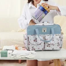 Bolsa de ombro único para mamãe, bolsa multifuncional à prova d'água para maternidade e passeios com bebê, bolsa de mão