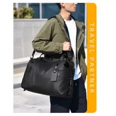 Novo modelo de bolsa esportiva para negócios com separação de itens secos e molhados, bolsa de viagem preta de grande ca