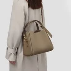 Bolsa feminina de couro macio, nova coleção primavera-verão 2026, bolsa transversal, bolsa de mão, bolsa de ombro versát