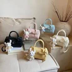 Bolsa de bowling requintada e versátil para mulheres, novo modelo 2026, de alta qualidade, luxo leve, bolsa de mão de ni