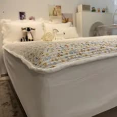 Primavera amor canção lavado algodão engrossado acolchoado lençol de cama conjunto de três peças conjunto capa de cama S