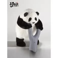 [Diário Chihiro] Boneca Flor Panda Postura em Pé 40cm com Ramo de Árvore Enfeites Magnéticos Bonito Presente Macio