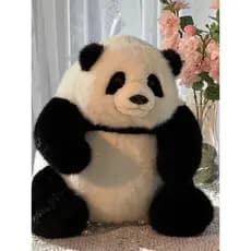 Chihiro diário genuíno grande panda flor boneca frutas bonito simulação panda Chengdu Base mesmo estilo