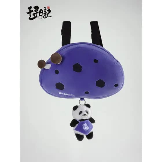 Chihiro diário bonito brinquedo de pelúcia criativo Panda boneca veneno cogumelo ombro duplo Crossbody menina mochila an