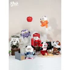 Chihiro Diary Limited 2025 Novo Estilo Panda Flor Sete Aberdeen Pingente de Pelúcia Ornamentos Presentes