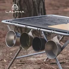 Japão LALPHA Snowla Bowl Acampamento ao ar livre Tigela de jantar de aço inoxidável Talheres para piquenique