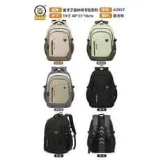 Jincaizihuang 2025 novo estilo mochila masculina estudantes do ensino médio grande capacidade de alta aparência Ri