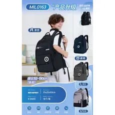 Estilo longo autêntico 2025 novo estilo mochila masculina estudantes do ensino médio grande capacidade de alta capacidad