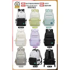 Jincaizihuang 2025 Novo estilo mochila feminina estudantes do ensino médio grande capacidade de alta aparência proteção