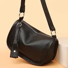Bolsa feminina 2026 novo estilo na moda All-Match cabeça z-camada de couro saco do mensageiro de um ombro