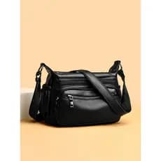 Bolsa de couro genuíno bolsa feminina 2025 novo estilo moda All-Match bolsa mãe de meia-idade saco do mensageiro