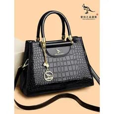 Aishangzhiduo canguru bolsa feminina de couro genuíno 2025 novo estilo elegante All-Match bolsa de ombro High-End bolsa