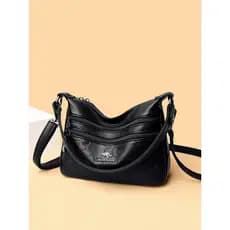 Marca autêntica bolsa de couro genuíno moda feminina bolsa de ombro High-End couro macio impressão de meia-idade bolsa m