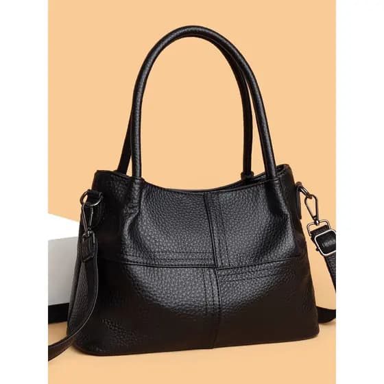 Bolsa grande feminina elegante bolsa feminina novo estilo couro genuíno bolsas femininas bolsas de ombro couro macio bol