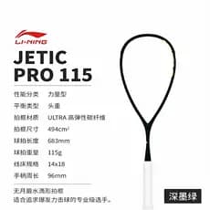 Li Ning raquete de Squash novo estilo profissional competição treinamento dedicado raquete preto leve durável equipament