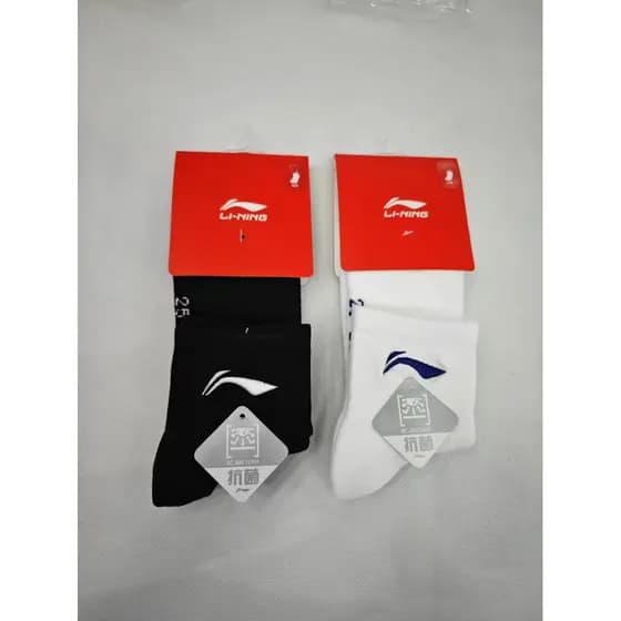 Li Ning Meias de Badminton antiderrapante fundo de toalha de secagem rápida absorção de umidade transpiração respirável