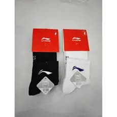 Li Ning Meias de Badminton antiderrapante fundo de toalha de secagem rápida absorção de umidade transpiração respirável