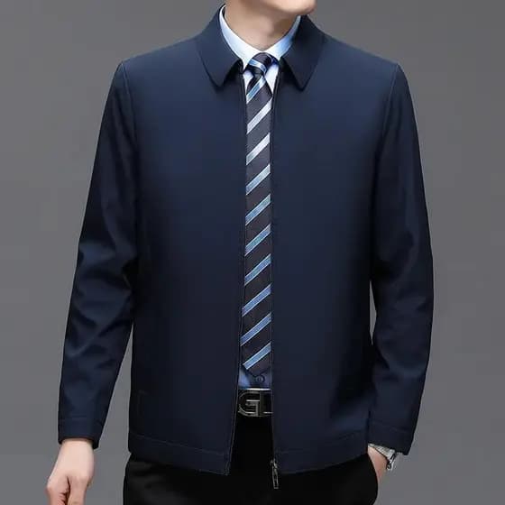 Primavera outono jaqueta masculina casaco com zíper jaqueta gola lapela All-Match jaqueta Casual masculina topo K-B68