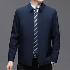 Primavera outono jaqueta masculina casaco com zíper jaqueta gola lapela All-Match jaqueta Casual masculina topo K-B68